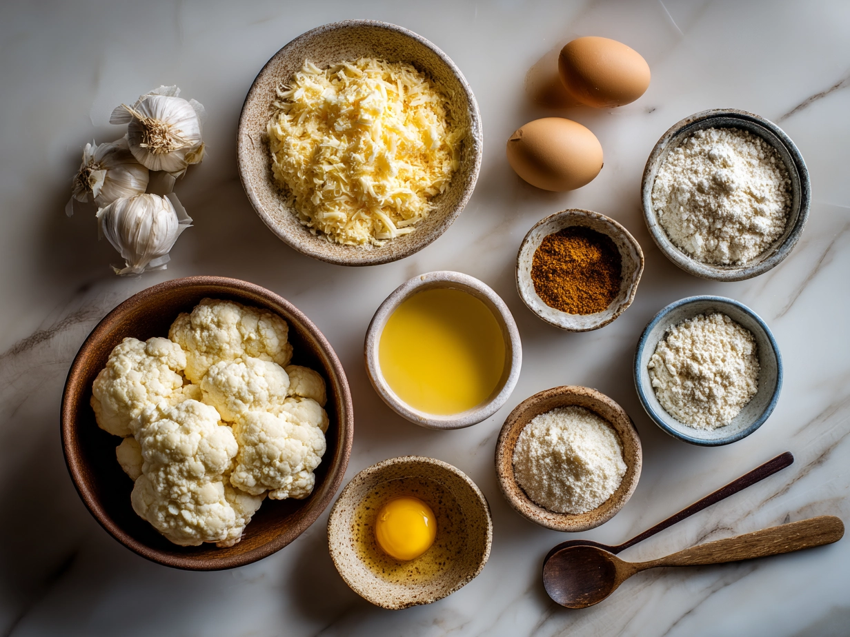 Ingredients for Cheesy Funeral Potatoes including hash browns, cheddar cheese, cream of chicken soup, sour cream, butter, onions, and crushed cornflakes