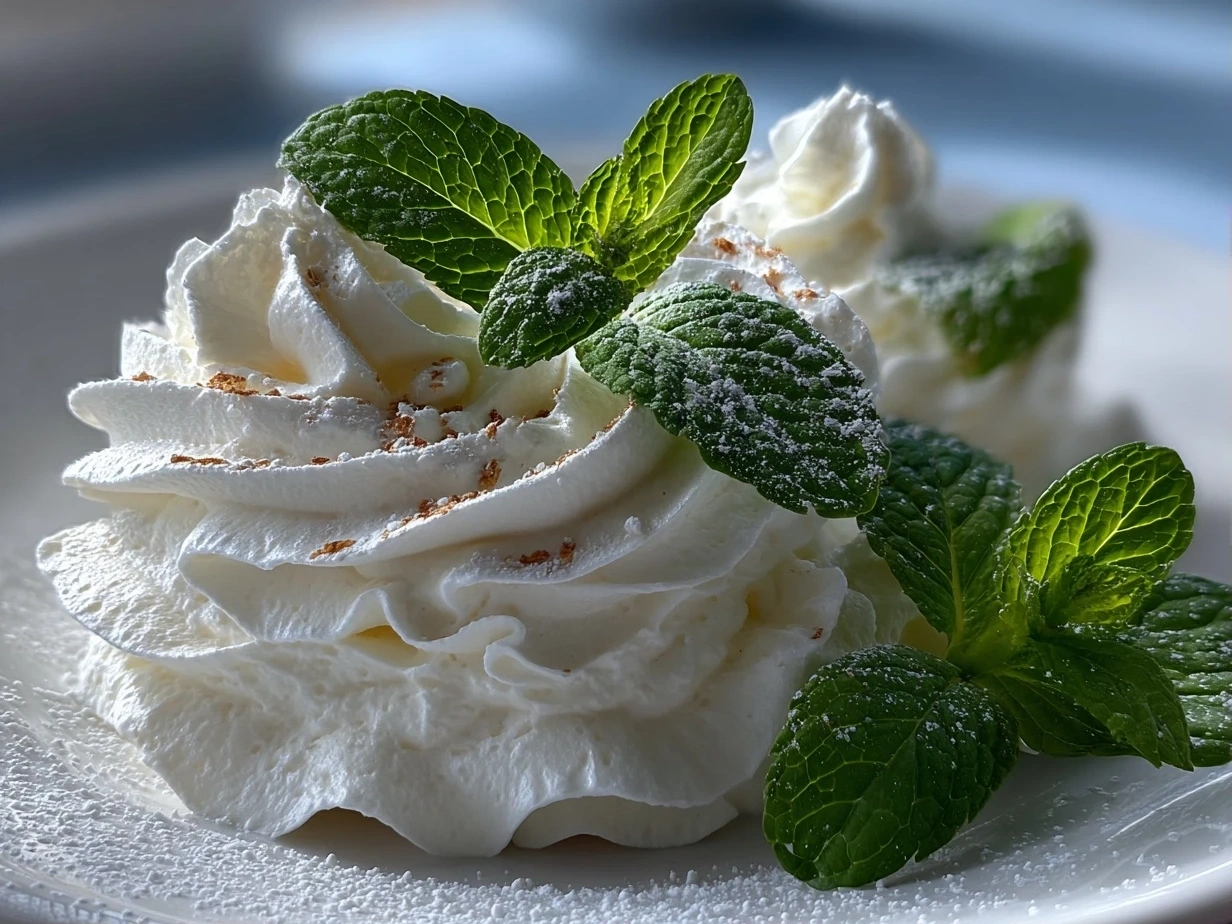 Close-up of Peppermint Cool Whip Candy