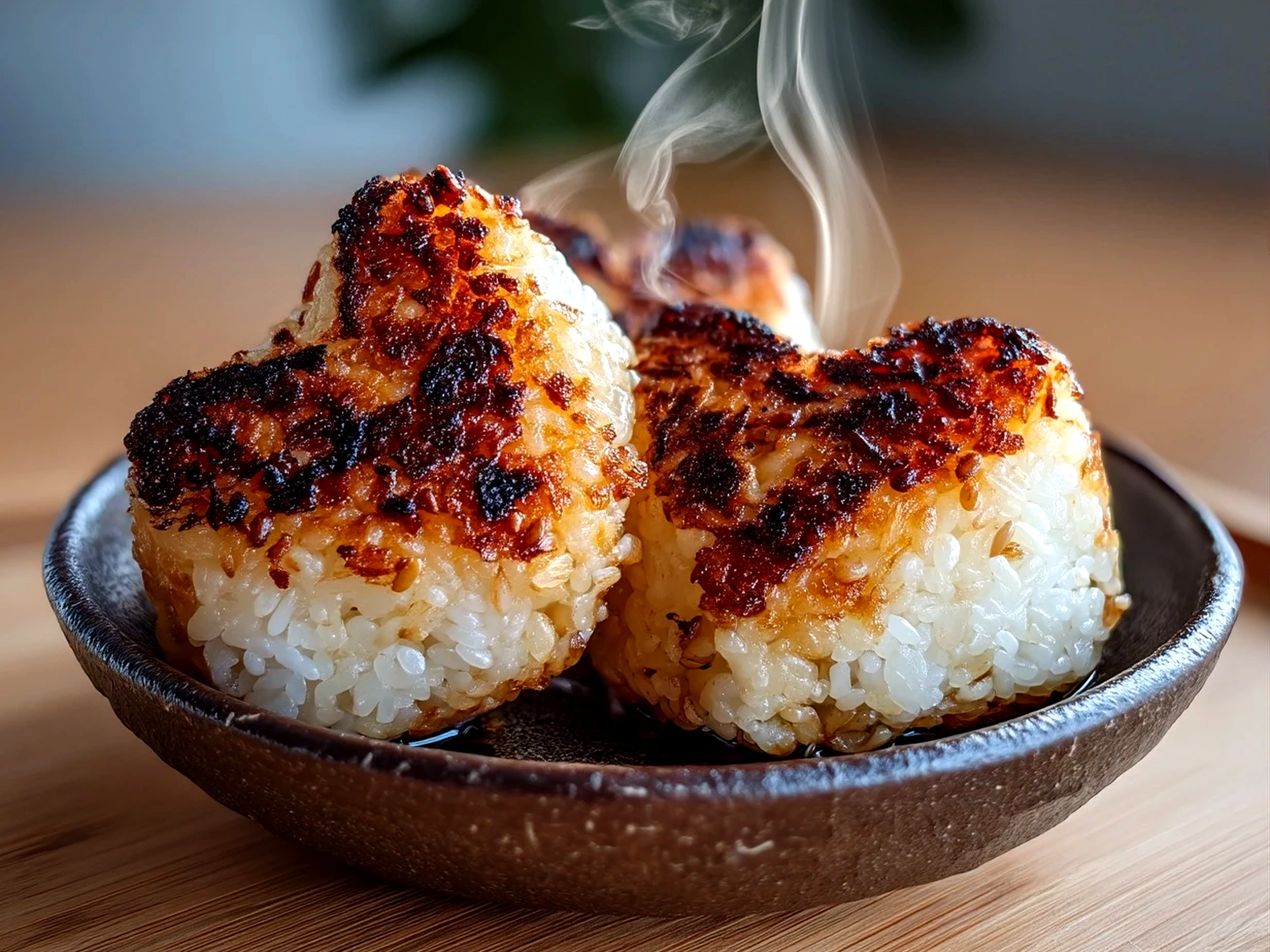 Delicious Easy Yaki Onigiri Close-up