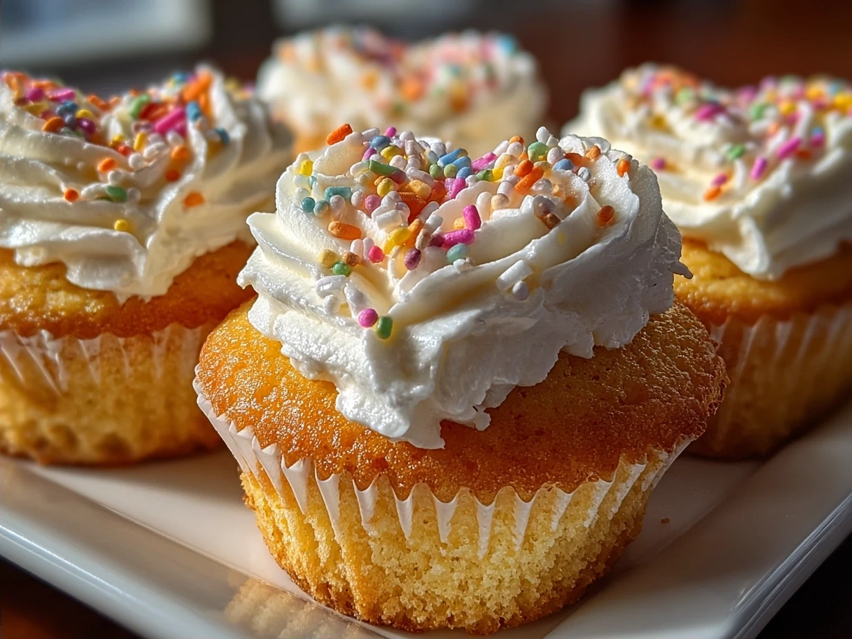 Final presentation of Heart-Shaped Cupcakes