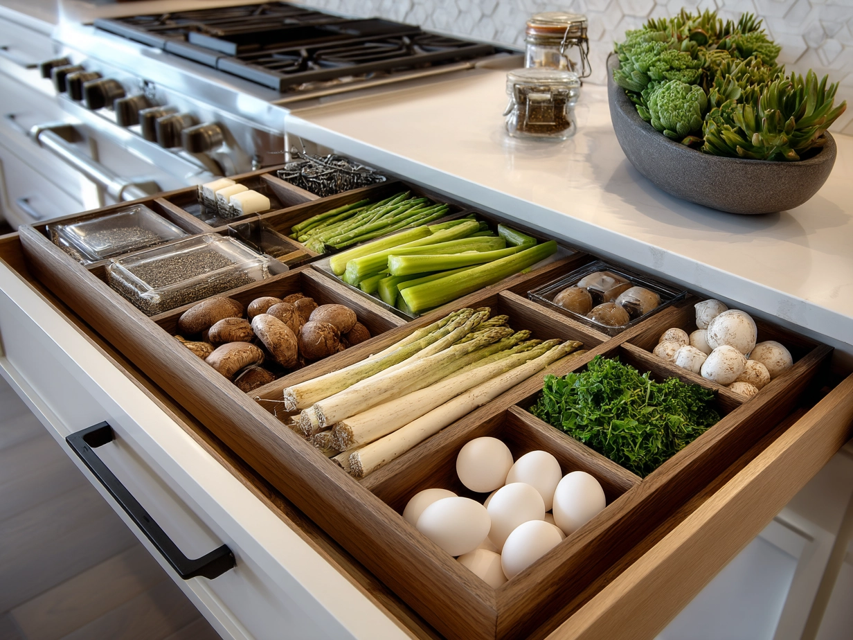 Ingredients for Honey Garlic Ground Beef and broccoli stir-fry including ground beef, broccoli florets, garlic, and sauce components