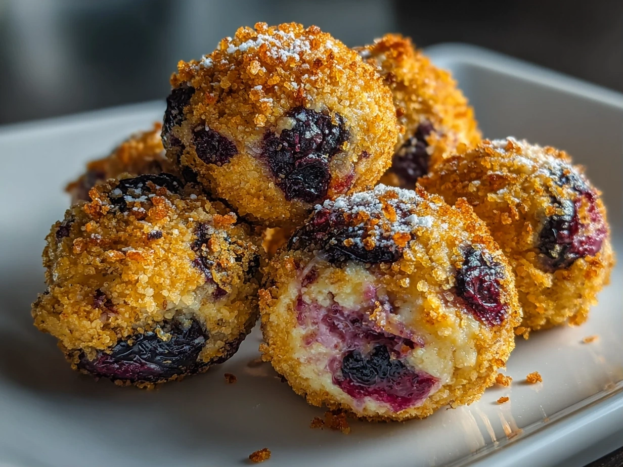 Irresistible Blueberry Cheesecake Protein Bites