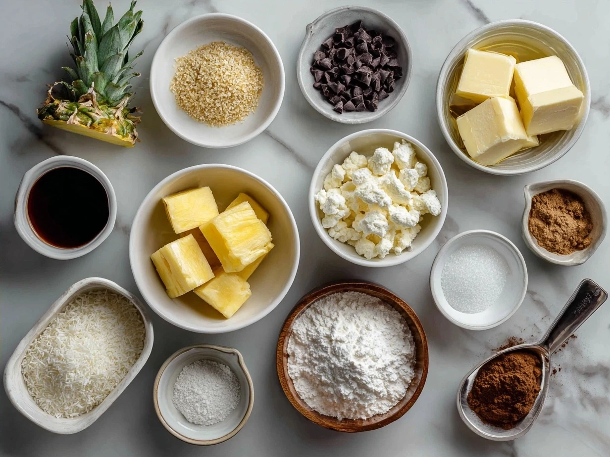 Ingredients for Pineapple Cowboy Candy laid out