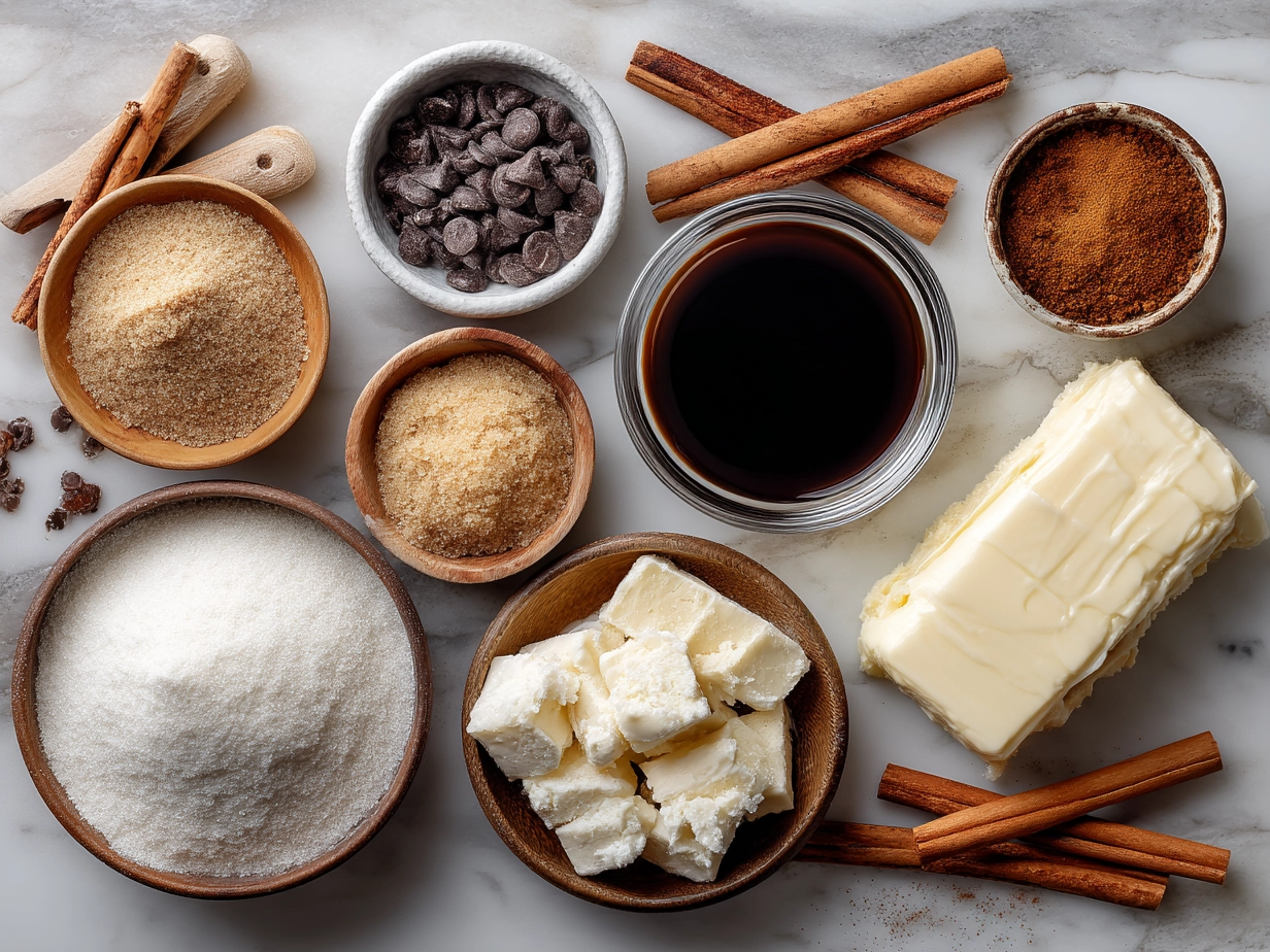 Ingredients for Cinnamon Sugar Blondies