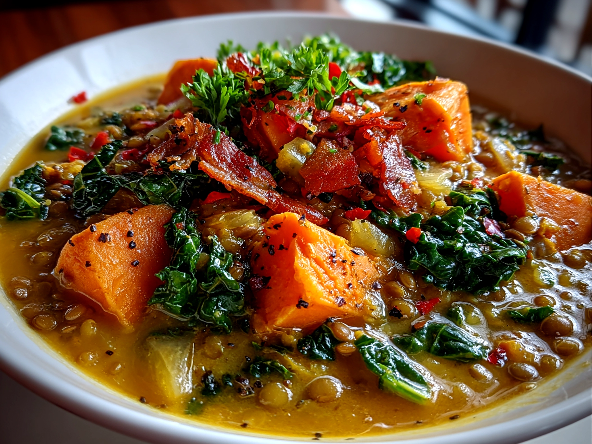 Comforting Ginger Sweet Potato and Coconut Milk Stew