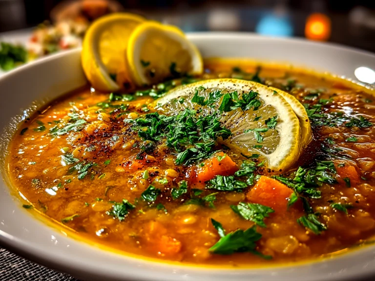 Comforting homemade Lemon Lentil Soup
