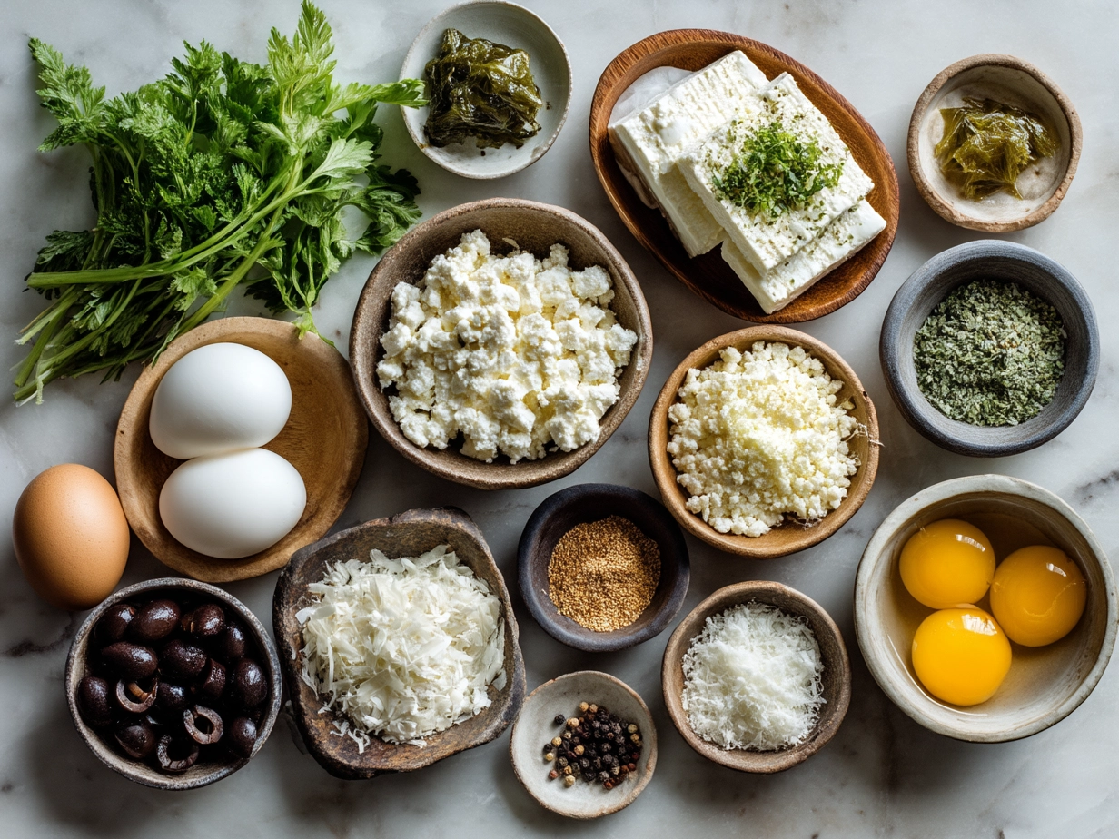 Ingredients for Cottage Cheese Wraps including cottage cheese, whole wheat tortillas, vegetables and herbs