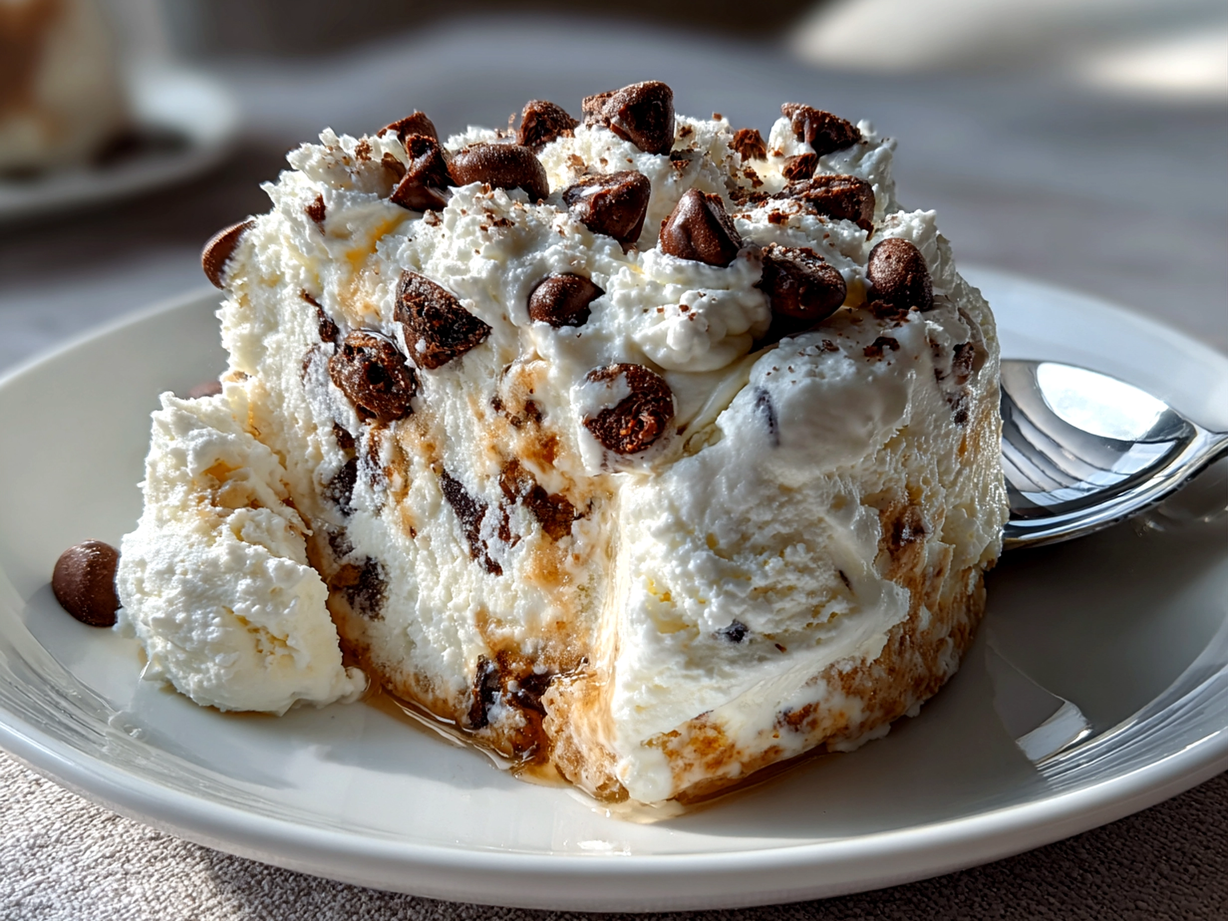 Freshly Prepared Cookie Dough Greek Yogurt with Chocolate Chips