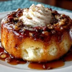 Freshly prepared Cottage Cheese Cinnamon Roll Mug Cake with creamy drizzle
