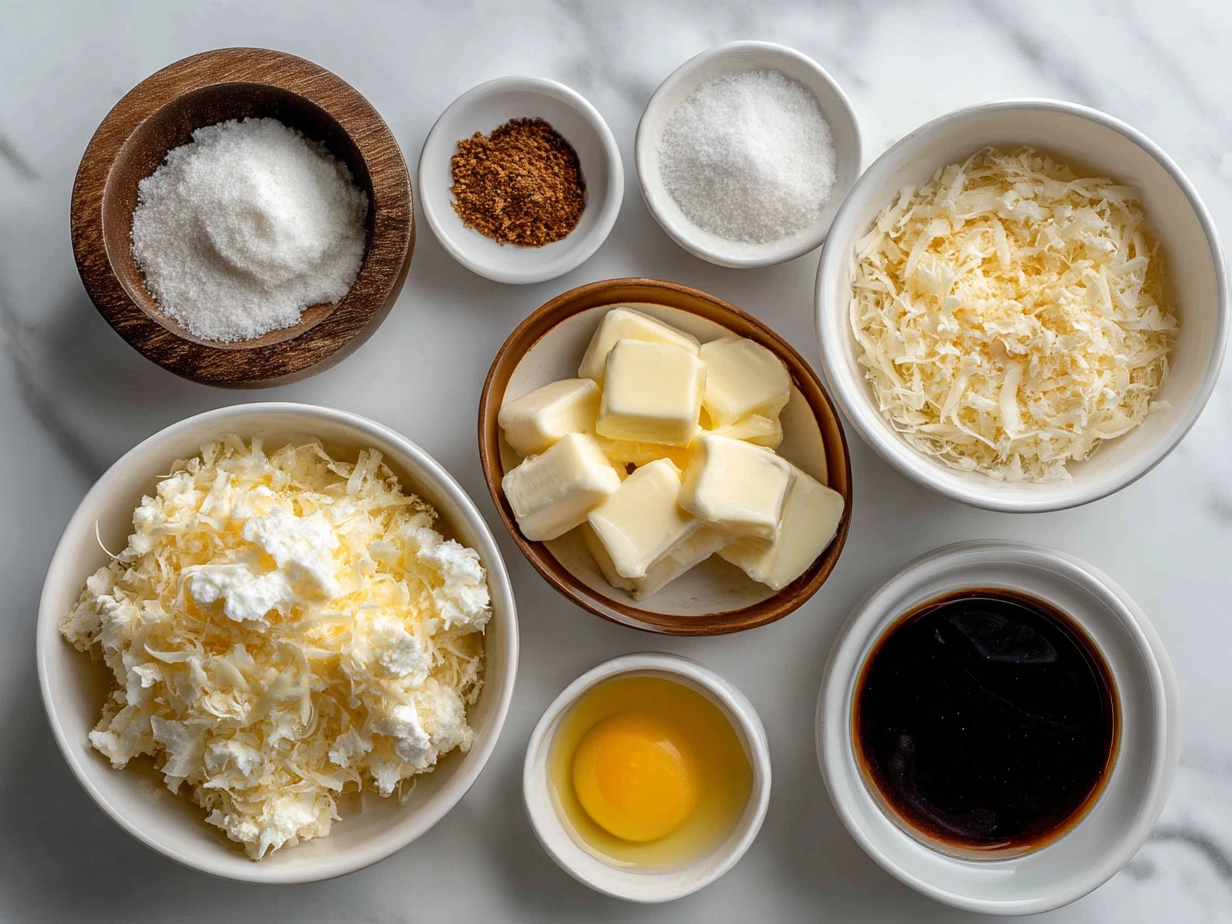 Ingredients laid out for making cheesy Funeral Potatoes potato casserole