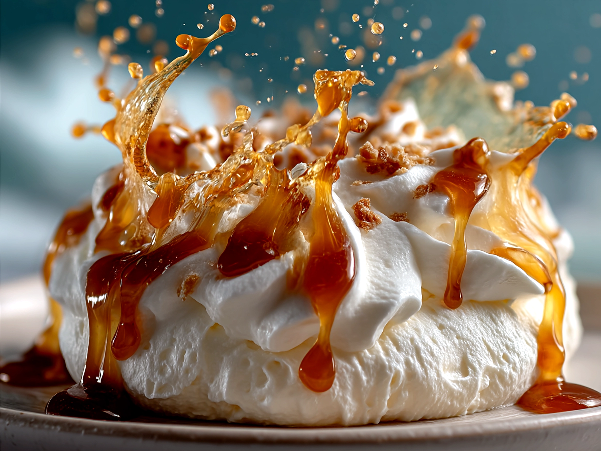 Creamy Greek Yogurt Jello Fluff served in a bowl