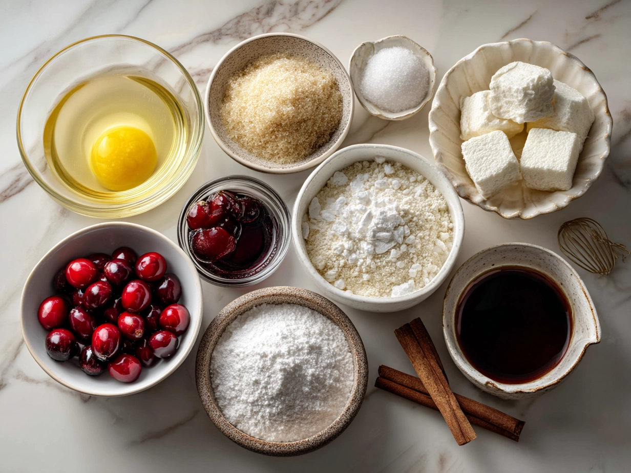 Ingredients for homemade candy apples including apples, sugar, corn syrup, water, food coloring, and wooden sticks
